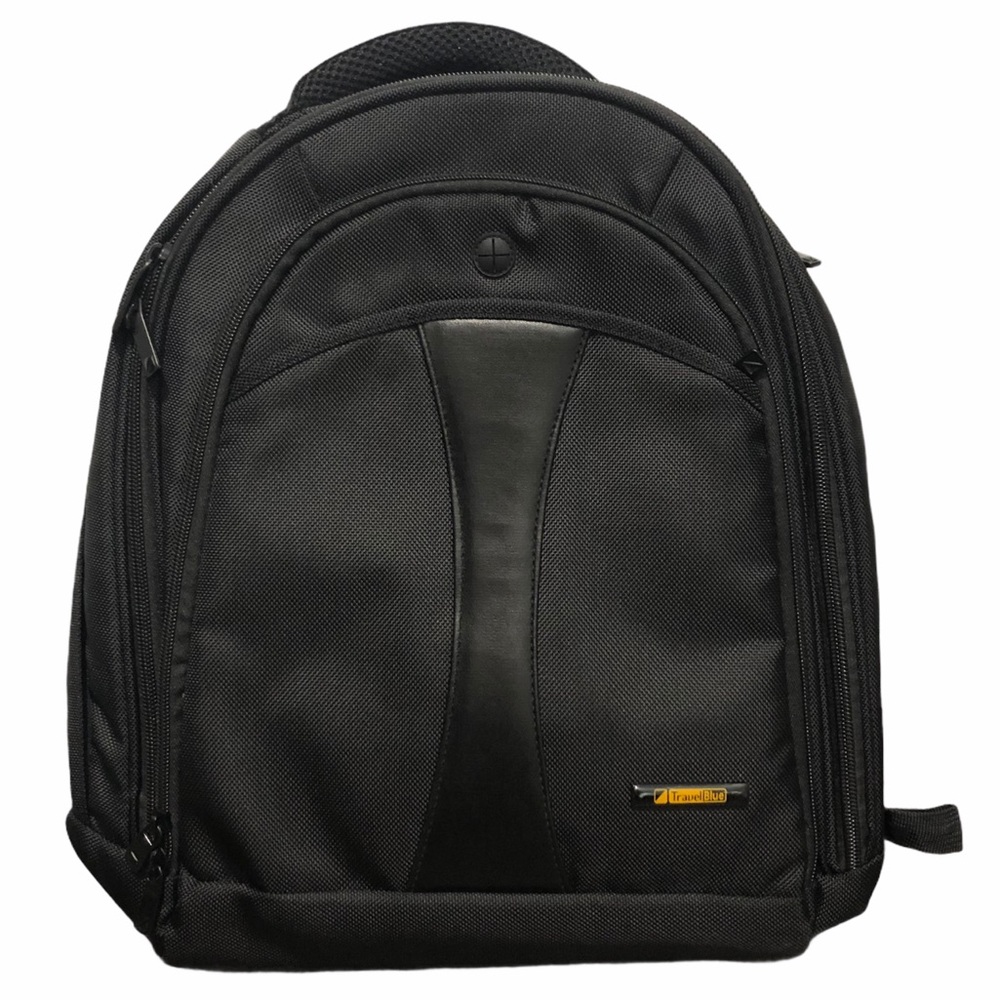 Travel Blue Small Round Black Laptop Backpack Bag